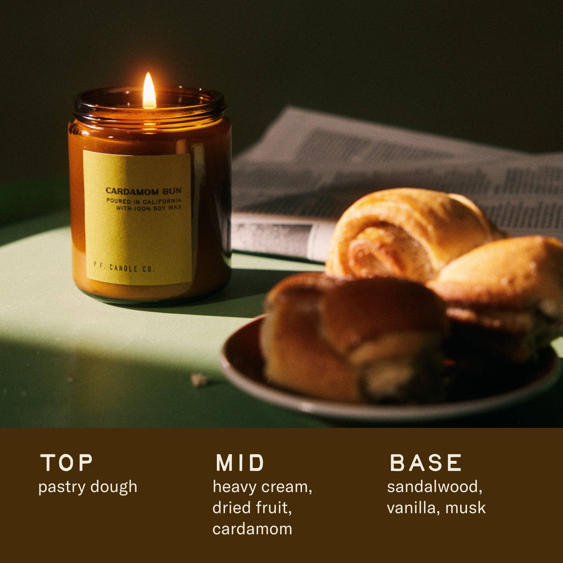Cardamom Bun Soy Candle