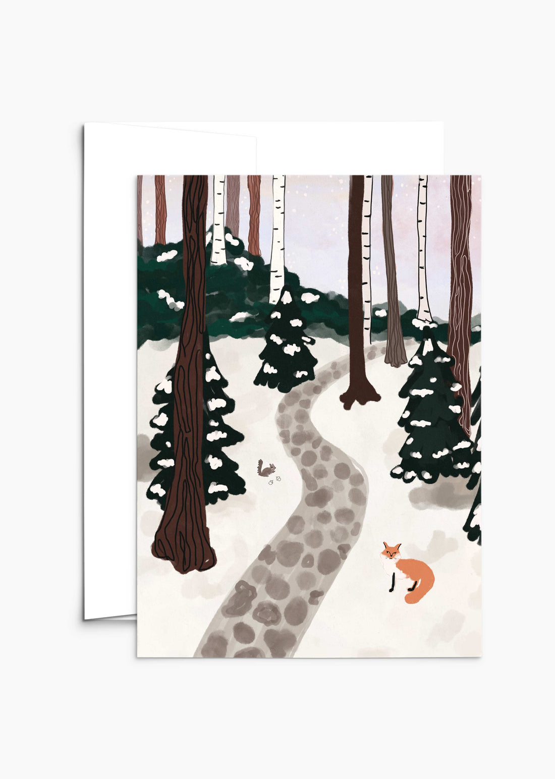 A Forest Full of Winter Magic - Christmas Greeting Card