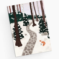 A Forest Full of Winter Magic - Christmas Greeting Card