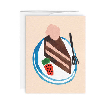 CHOCO CAKE — Greeting Card