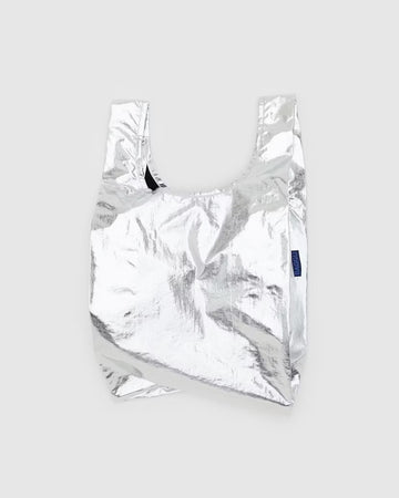 Baby Baggu Reusable Bag - Metallic Silver