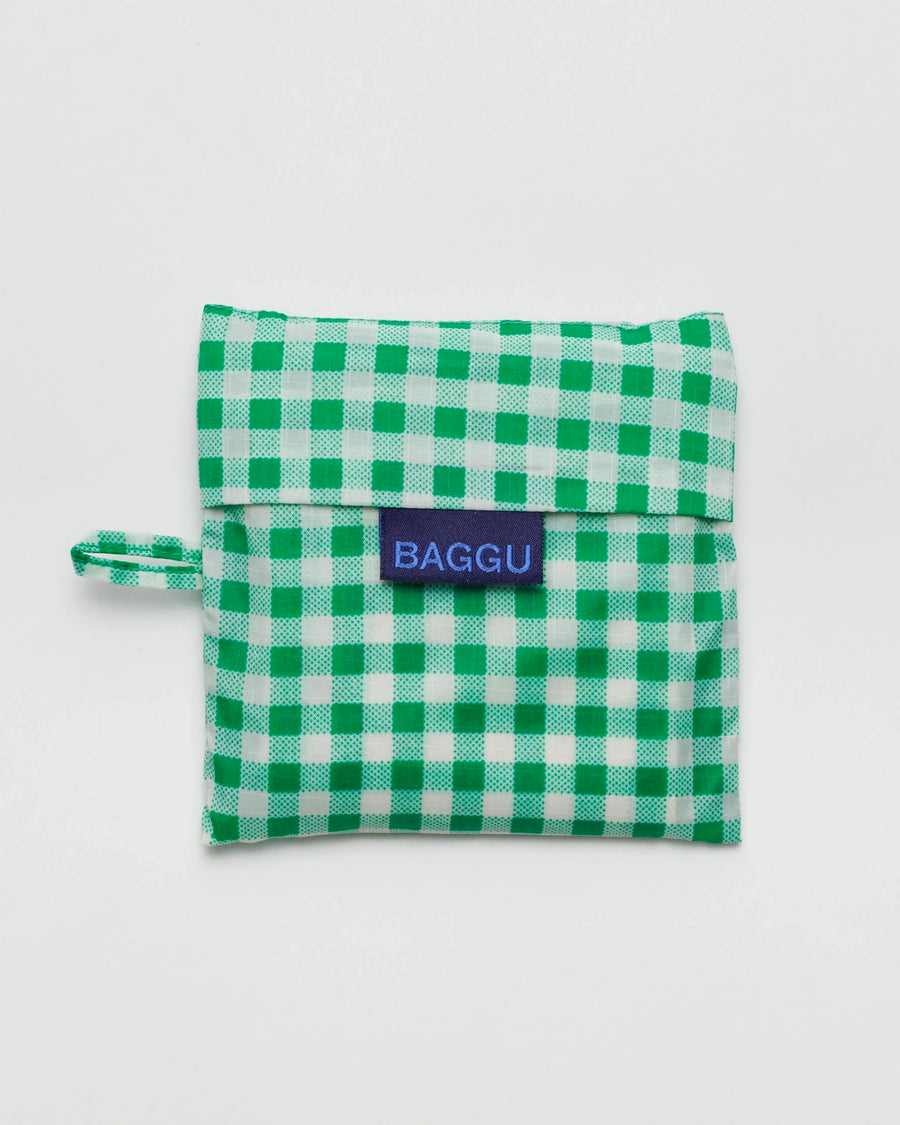 Baggu Reusable Bag - Green Gingham