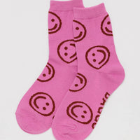 Crew Socks - Extra Pink Happy