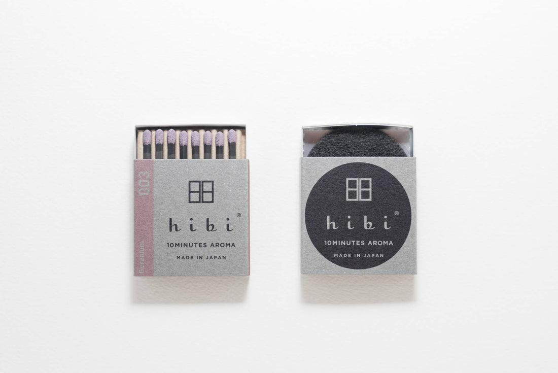 hibi Geranium Incense Matches
