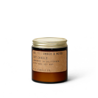 Amber & Moss - 3.5 oz Mini Travel Candle