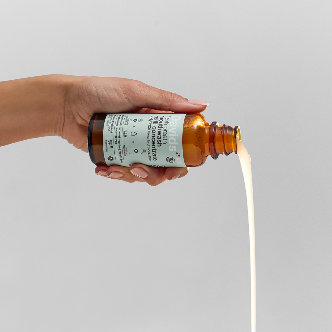 Davids Hydroxi™ fresh breath mouthwash - natural fresh mint