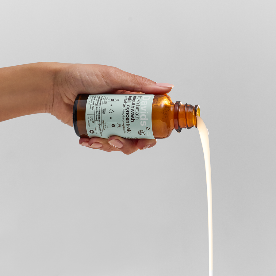 Davids Hydroxi™ fresh breath mouthwash - natural fresh mint