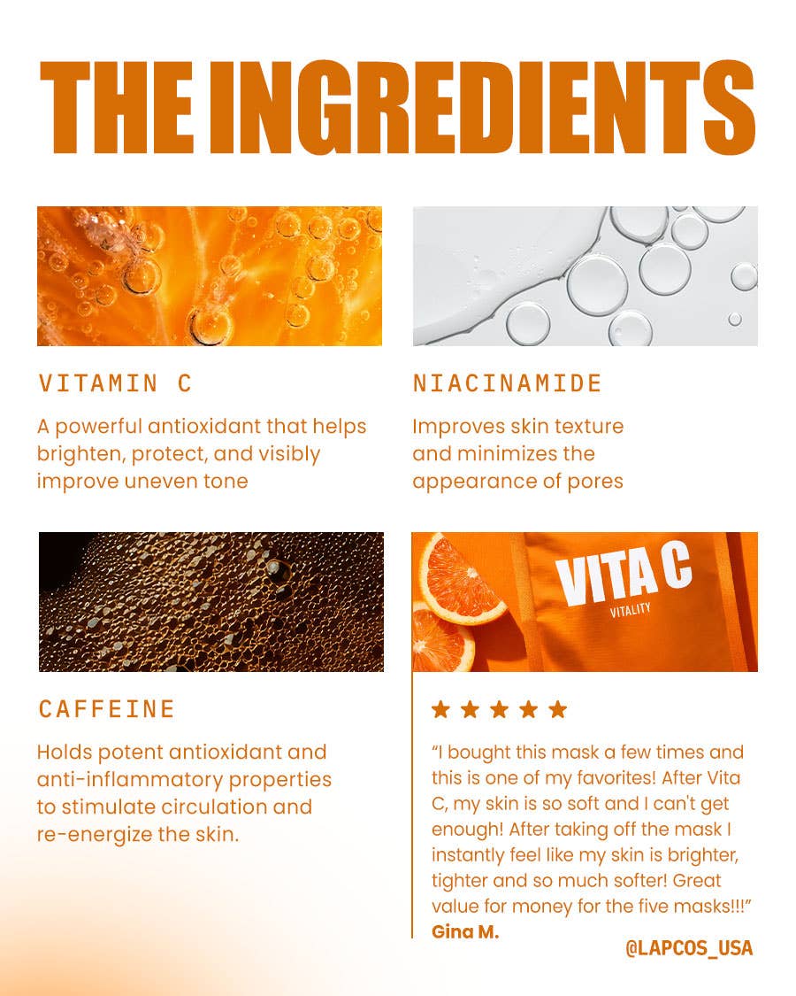 Daily Vitamin C Facial Skin Mask - Single