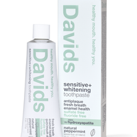 Davids Hydroxi™ Sensitive + Whitening Nano-Hydroxyapatite Premium Toothpaste / Peppermint / 4oz