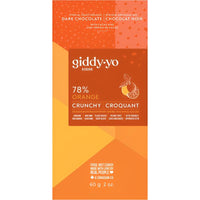 Giddy-yo 76% Dark Chocolate - Orange