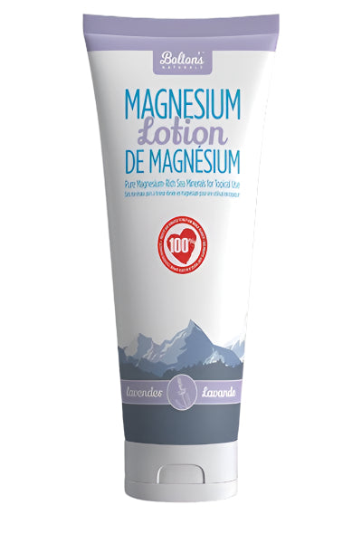 Tube of lavender Magnesium Lotion against a white background
