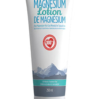 a tube of unscented magnesium lotion against a white background