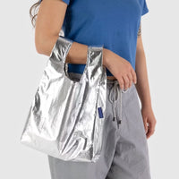 Baby Baggu Reusable Bag - Metallic Silver