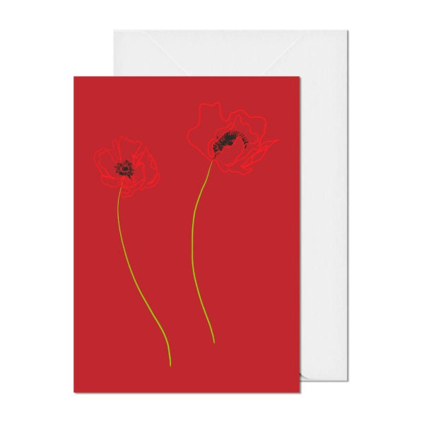 Poppies Greeting Card