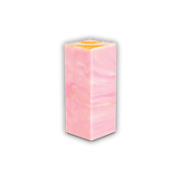 Pink marble-patterned Soap So Co mini Rose Quartz soap on a white background