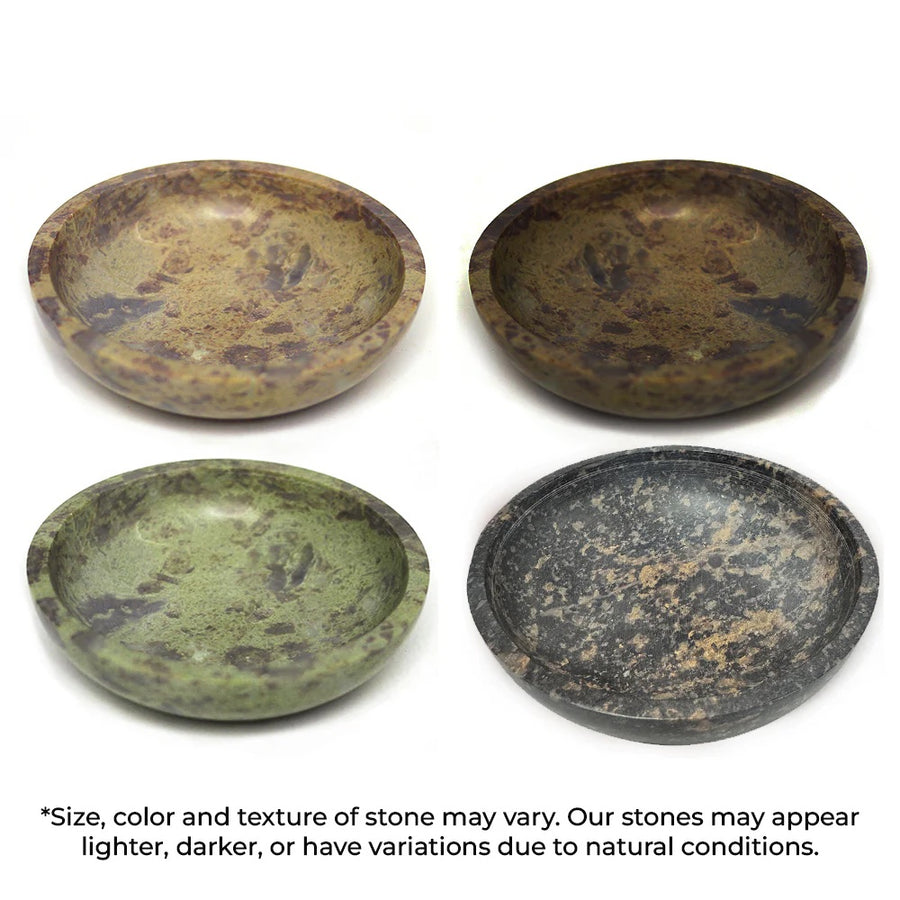 Natural Soapstone Carved Bowl