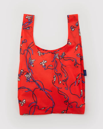 Standard Baggu Reusable Bag - Red Snapdragon