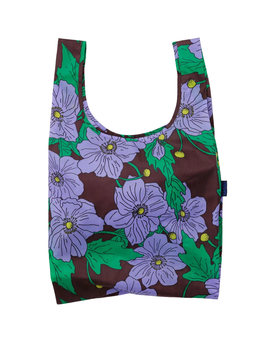 Standard Baggu - Maroon Poppy