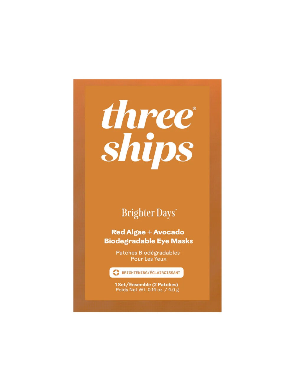 Brighter Days Red Algae + Avocado Biodegradable Eye Masks