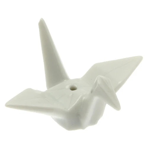 Crane Incense Holder - White