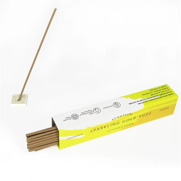 Scentsuål Sparkling Gold Yuzu Incense