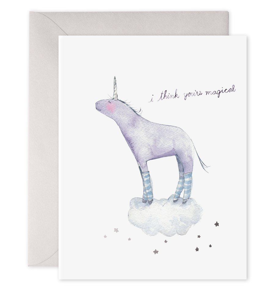 I Think You're Magical | Unicorn Greeting Card