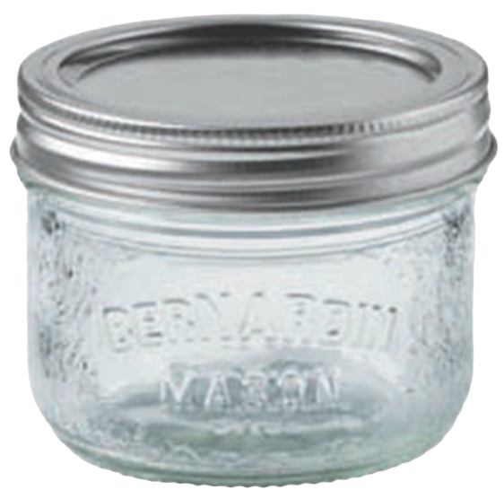 a 250ml wide mouth mason jar