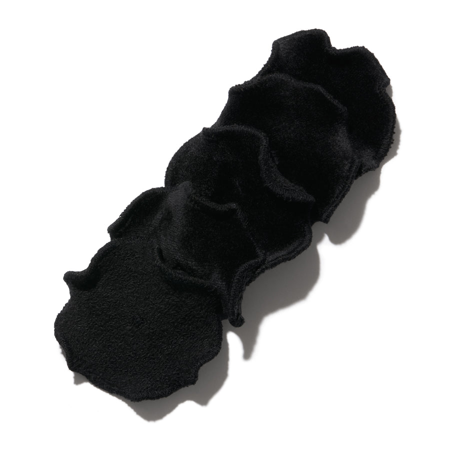 Reusable Organic Black Bamboo Velour + French Terry Rounds