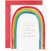 Rainbows & Unicorns | Birthday Greeting Card