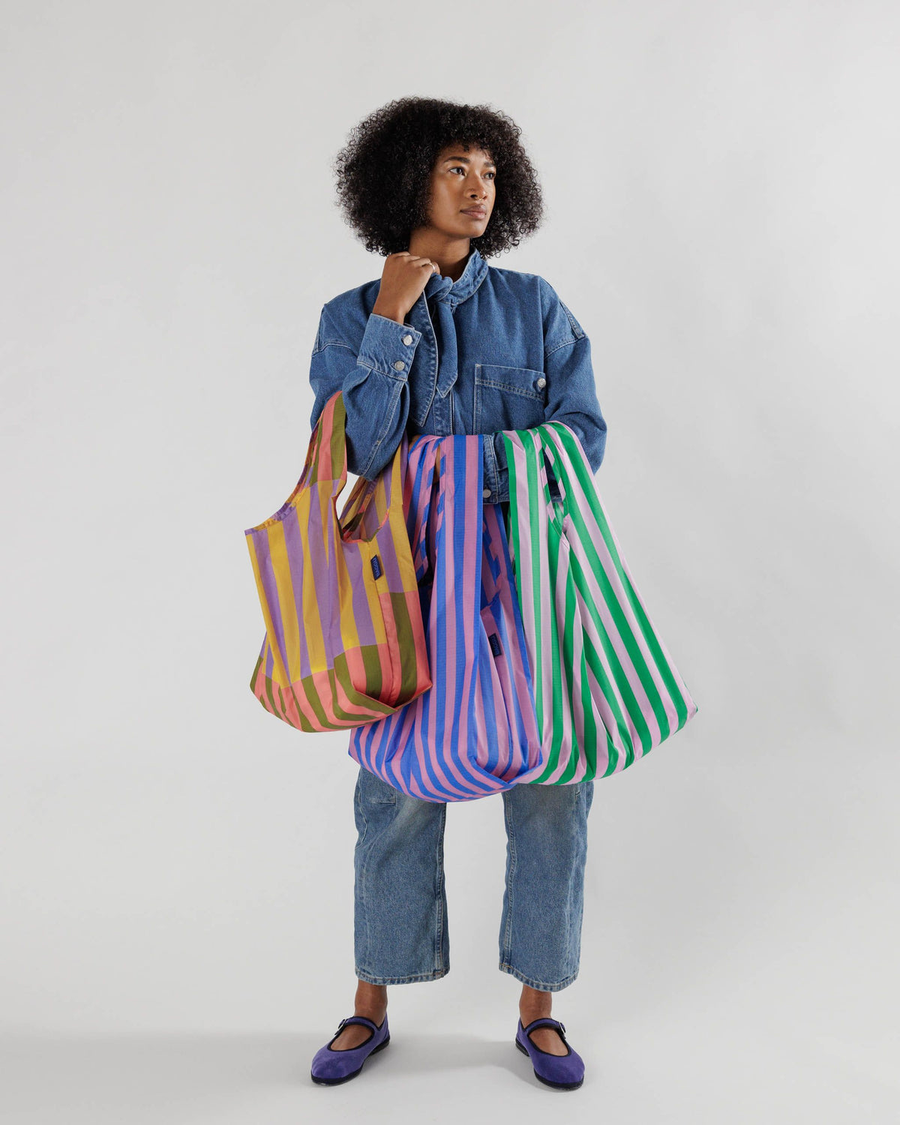 Set of 3 Reusable Bags - Awning Stripes