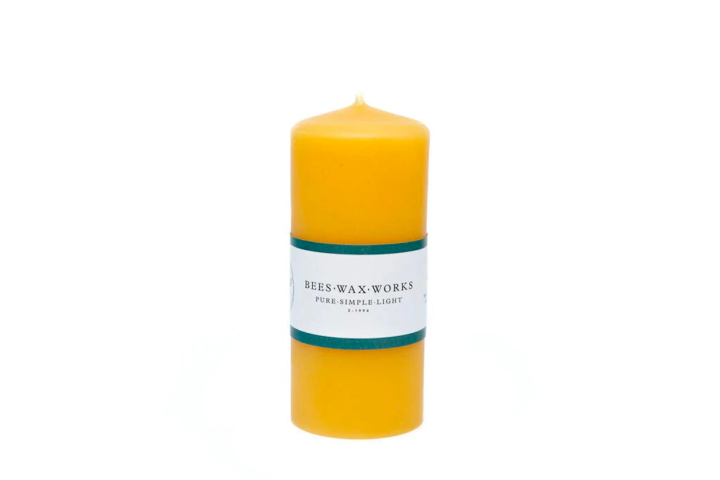 Five Inch Pillar Beeswax Candle