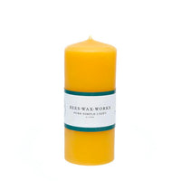 Five Inch Pillar Beeswax Candle