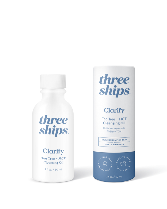 Three Ships Beauty Clarify Tea Tree + MCT Cleansing Oil