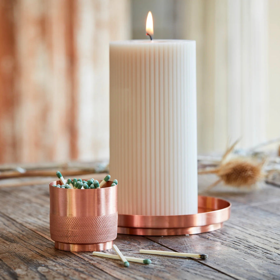 Copper Match Strike & Holder