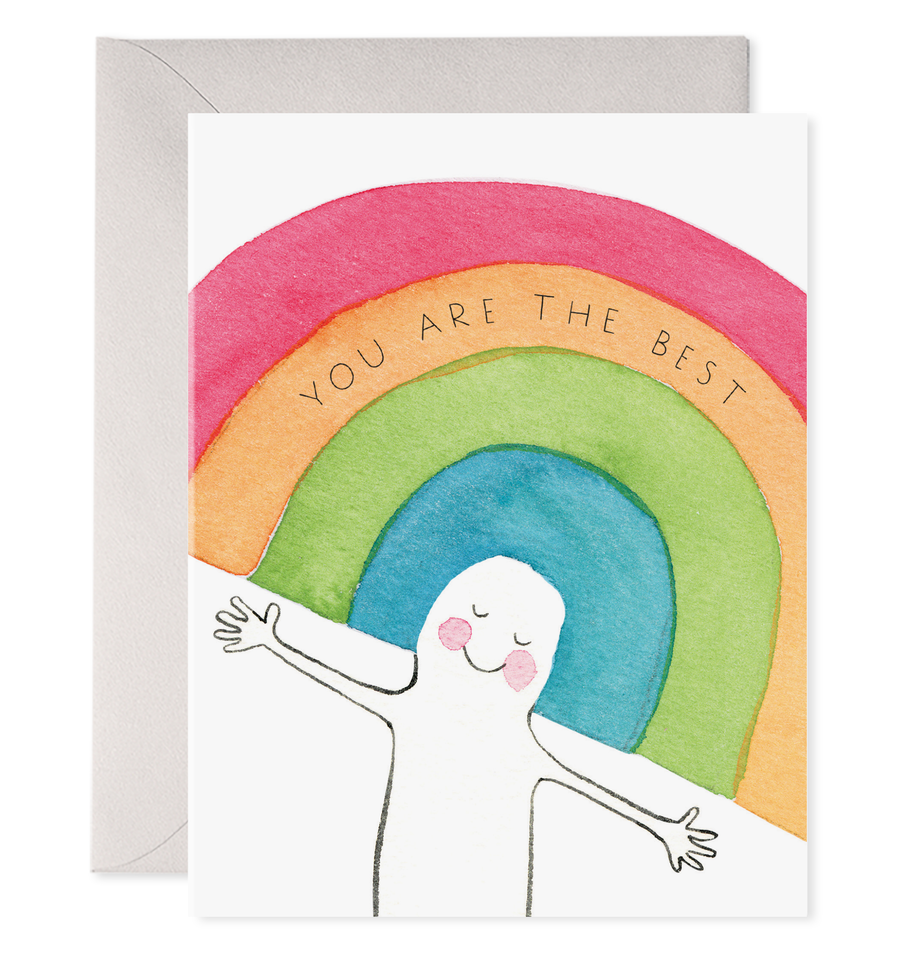 Rainbow Head Card | You Are the Best Thank You Greeting Card