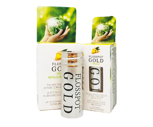 Flosspot Gold Vegan Floss