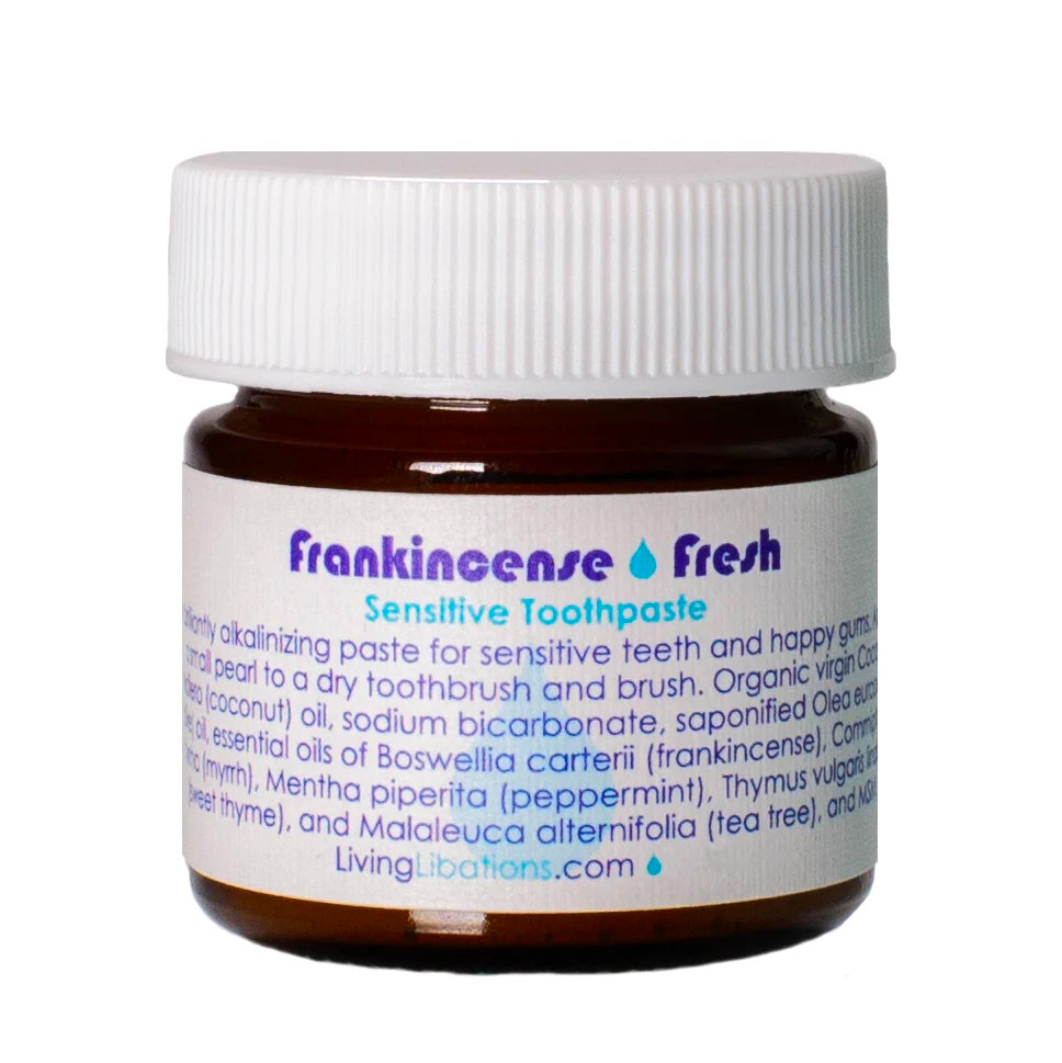 Living Libations Frankincense Fresh Sensitive toothpaste