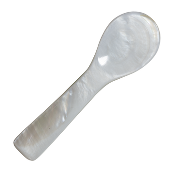 living libations tiny two inch mother of pearl spoon