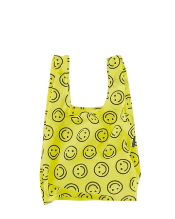 Yellow Smiley Reusable Bag