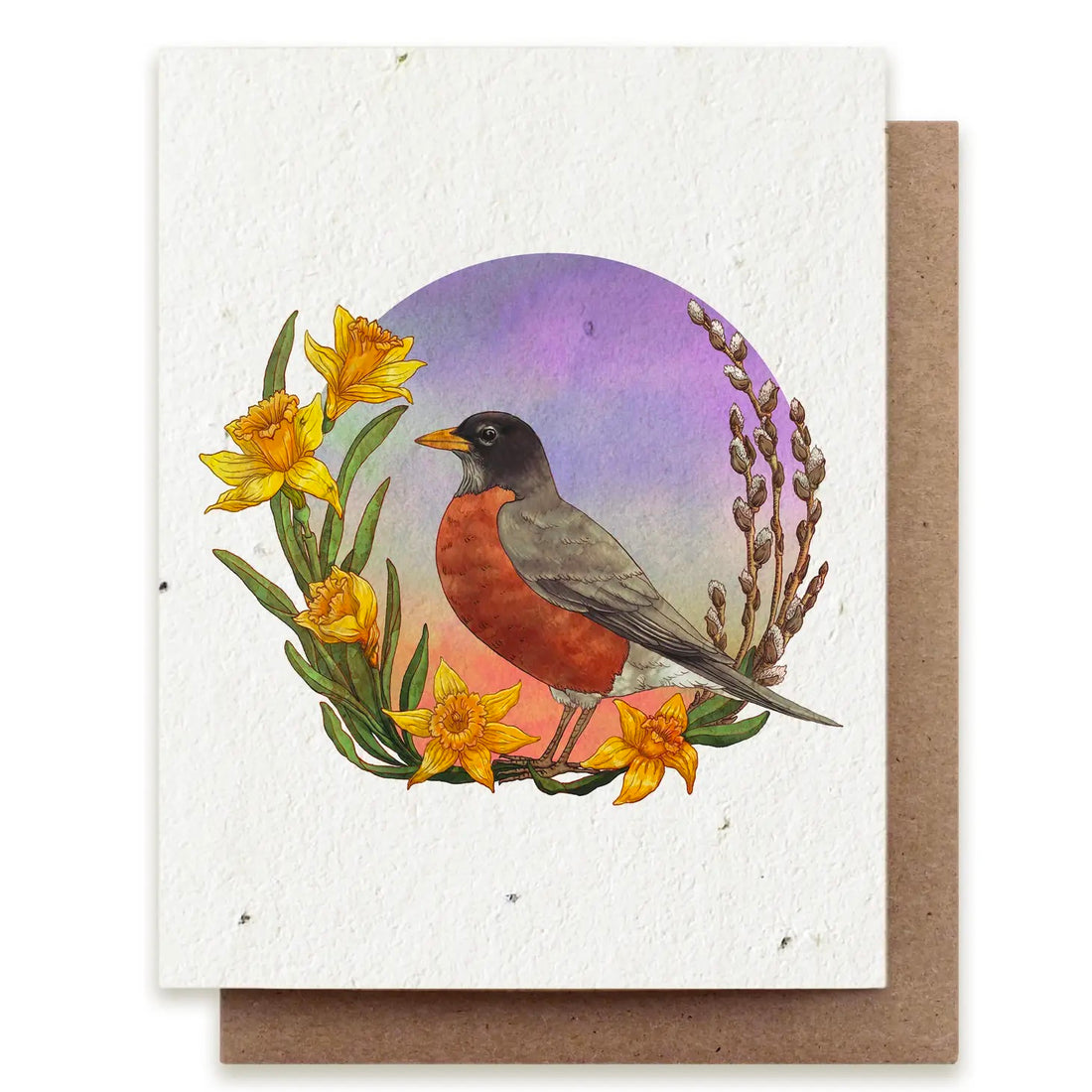 Spring Robin Plantable Herb Seed Card